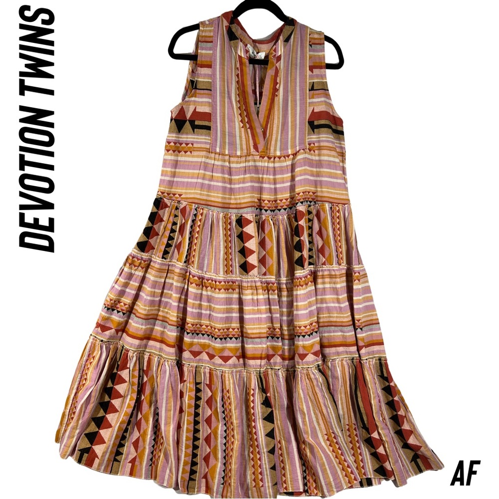 Devotion TWINS Anahita Multi-Stripe Maxi Dress - Picture 4 of 9